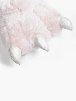 Ladies Pink Claw Slippers