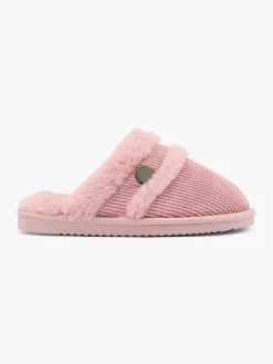 Ladies Pink Mule Slippers