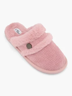 Ladies Pink Mule Slippers