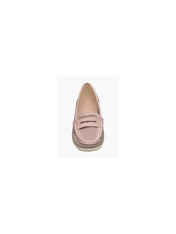 Ladies Pink Slip On Loafers