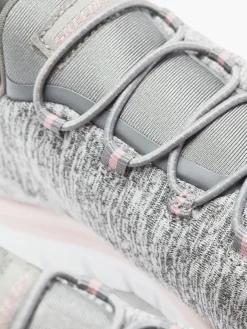 Ladies Skechers Grey/ Pink Slip-on Shoes