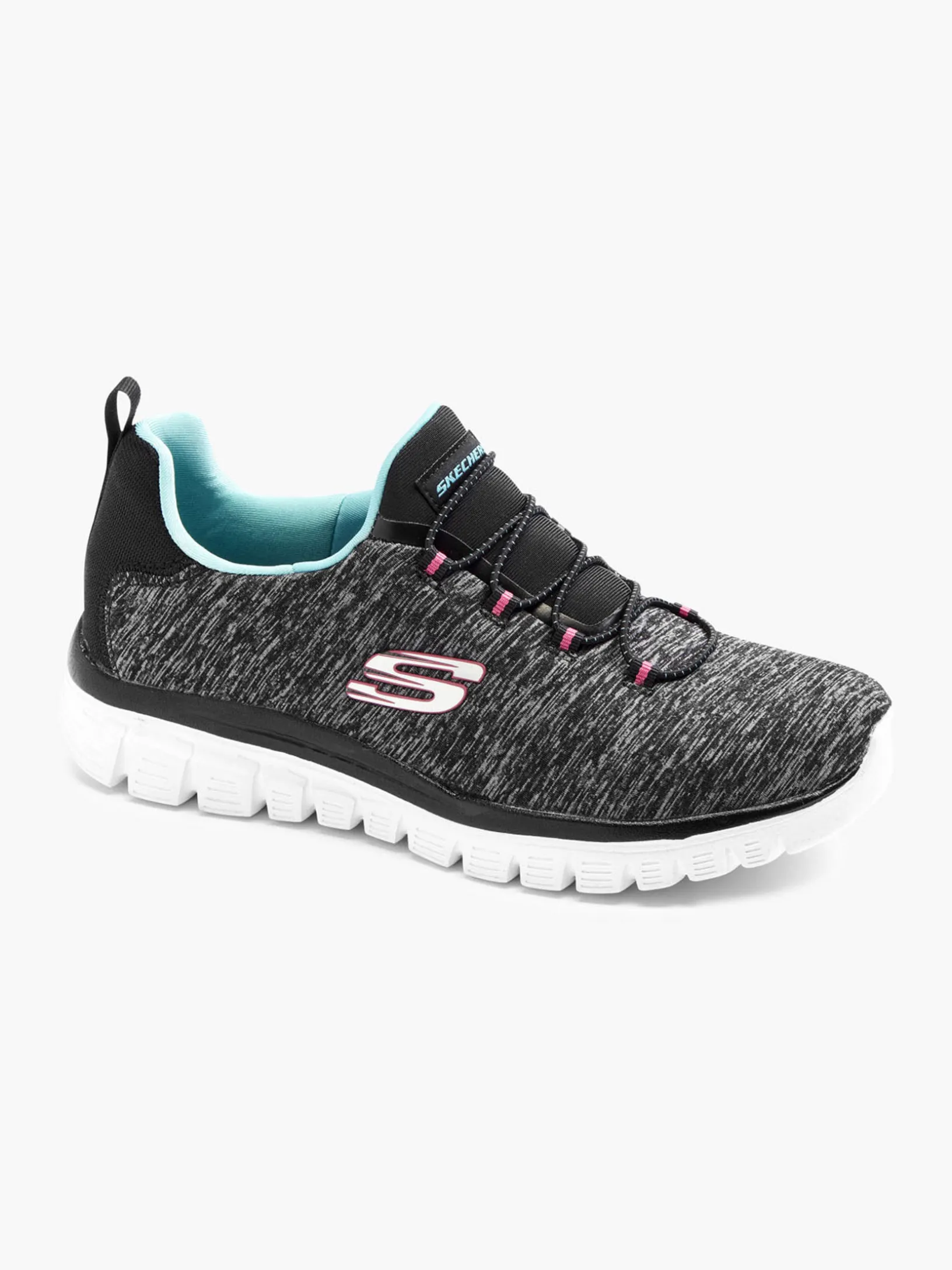 Ladies Skechers Grey Slip-on Trainers
