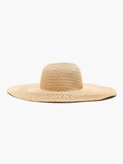 Ladies Straw Hat with Gold Thread