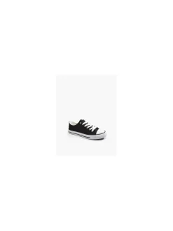 Ladies VTY Black Casual Canvas Trainers