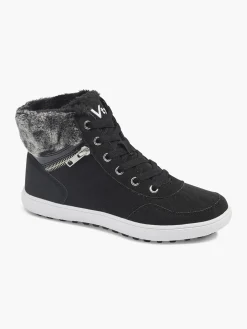 Ladies VTY Black Mid-cut Trainers