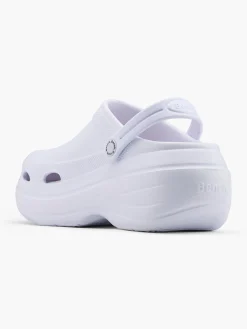 Ladies White Platform Clogs