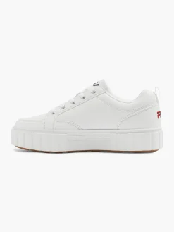 Ladies White Platform Sole Fila Trainer