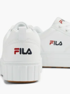 Ladies White Platform Sole Fila Trainer