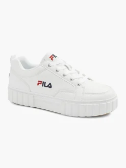 Ladies White Platform Sole Fila Trainer