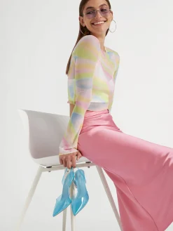 Light Blue Perspex Slingback Heel