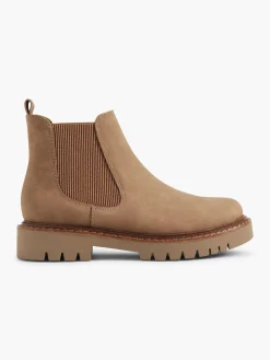 Light Brown Chelsea Boot with Contrasting Details