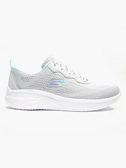 Lightweight Skechers Grey/Blue Trainers