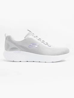 Lightweight Skechers Lilac/Grey Trainers