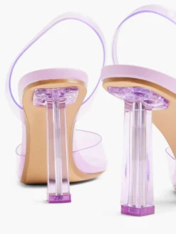 Lilac Perspex Slingback Heel