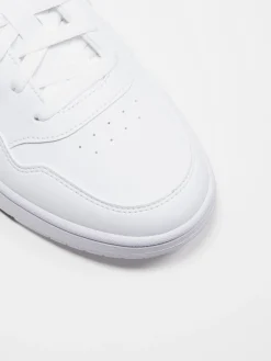 Mens Adidas White/Grey/Black Hoops 3.0 Trainers