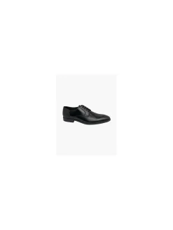 Mens AM Shoe Leather Black Lace-up Shoes