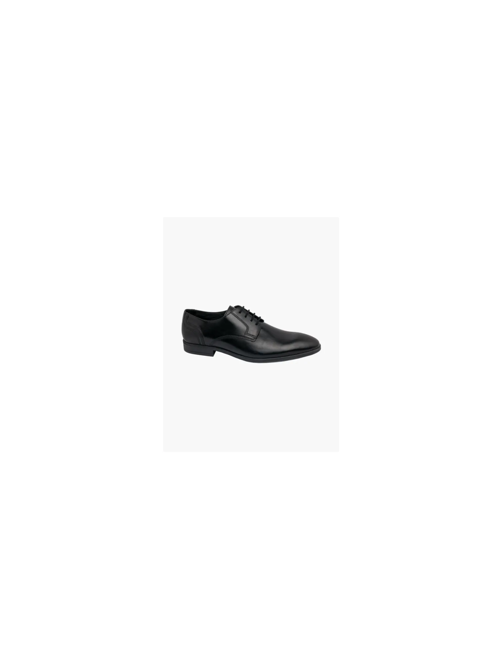 Mens AM Shoe Leather Black Lace-up Shoes