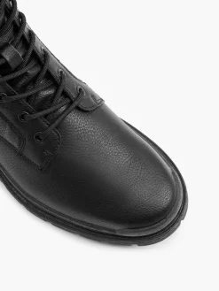 Mens Black Lace Up Boots