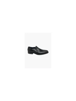 Mens Black Leather Slip-on Shoes