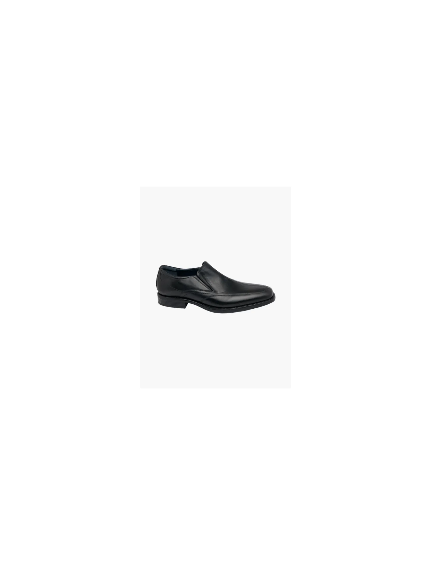 Mens Black Leather Slip-on Shoes