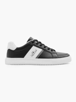 Mens Black/White Casual Trainers