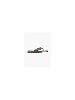 Mens Blue Fin Grey Toe Post Flip Flops