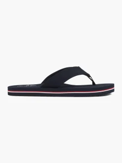 Mens Blue Fin Navy Toe Post Flip Flop