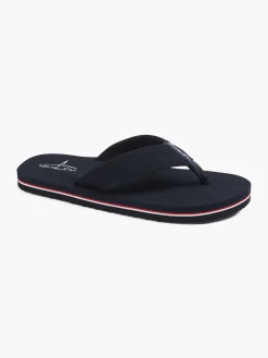 Mens Blue Fin Navy Toe Post Flip Flop