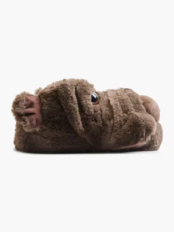 Mens Casa Mia Brown Novelty Dog Slippers