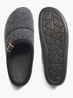 Mens Casa Mia Grey Mule Slipper