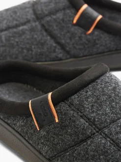 Mens Casa Mia Grey Mule Slipper