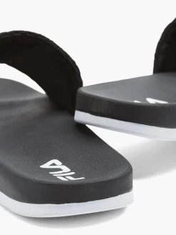 Mens Fila Black Slides