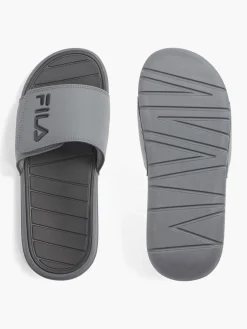 Mens Fila Grey Slides