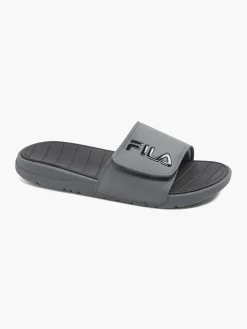 Mens Fila Grey Slides