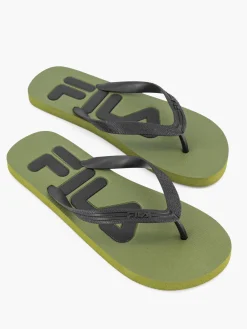 Mens Fila Khaki Flip Flops