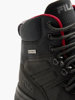 Mens Fila Lace Up Black Boot