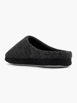 Mens Grey Mule Slippers
