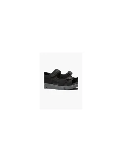 Mens Hush Puppies Castro Black Triple Strap Sandals