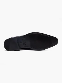 Mens Hush Puppies Slip On Formal Black Shoes