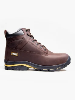 Mens JCB Workmax Brown Safety Boots
