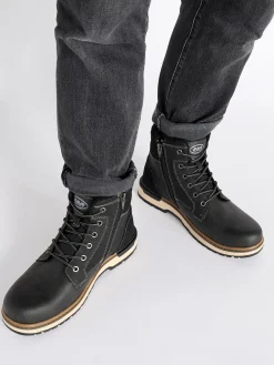 Men's Lace Up Black Boot