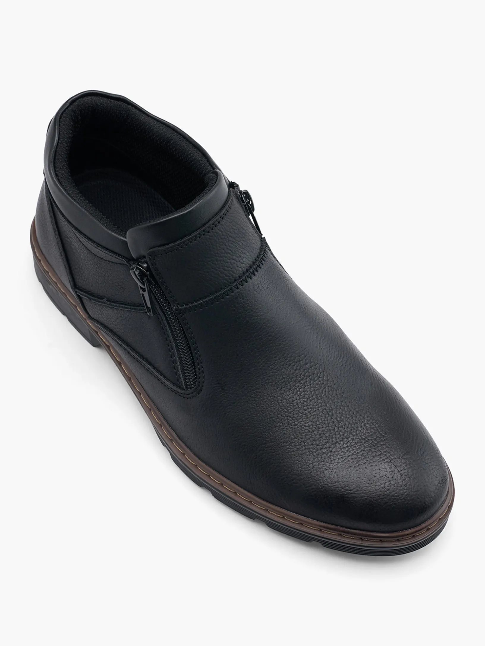 Men's Lace Up Black Boots