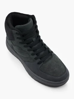 Men's Lace Up Hi Tops Trainers Black