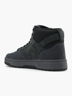 Men's Lace Up Hi Tops Trainers Black