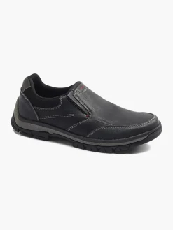 Mens Memphis One Black Casual Slip-on Shoes