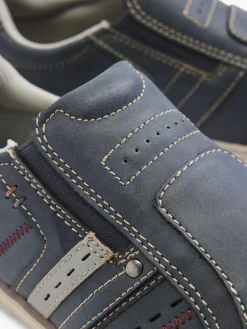 Mens Memphis One Blue Slip-on Shoes