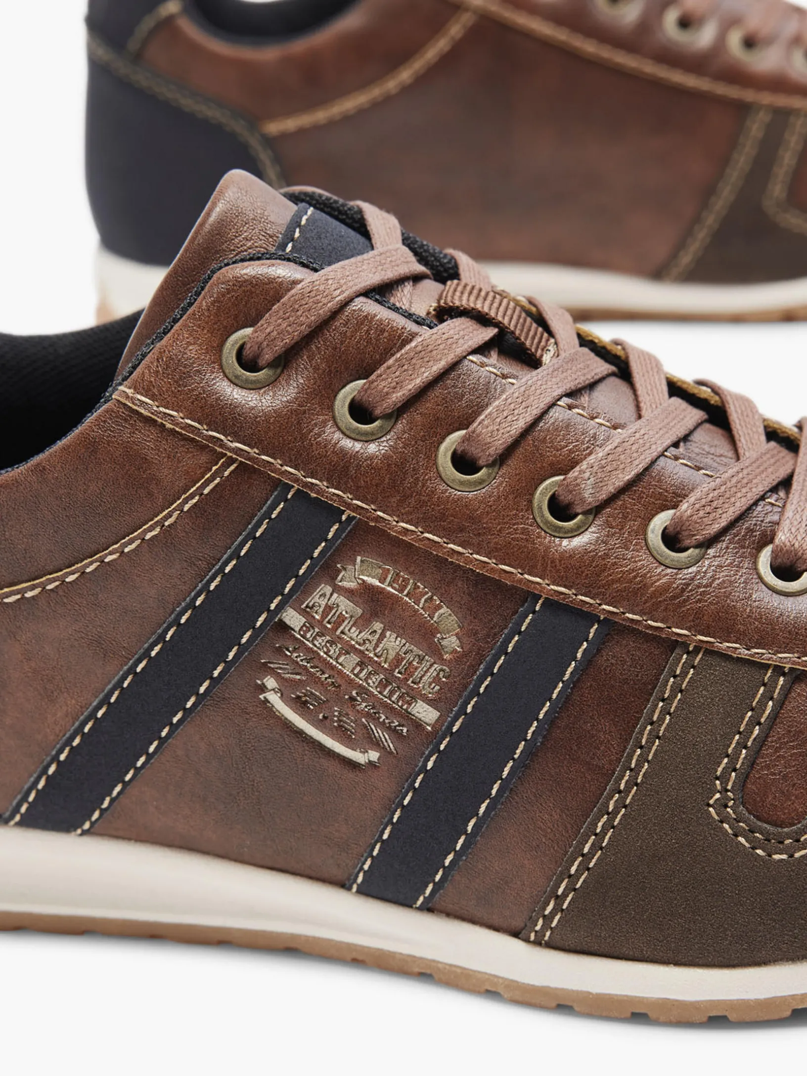 Mens Memphis One Brown Causal Lace-up Shoes