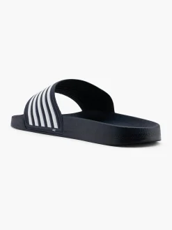 Mens Navy/ White Slides