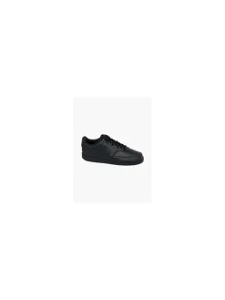 Mens Nike Court Vision Low Black Lace-up Trainers