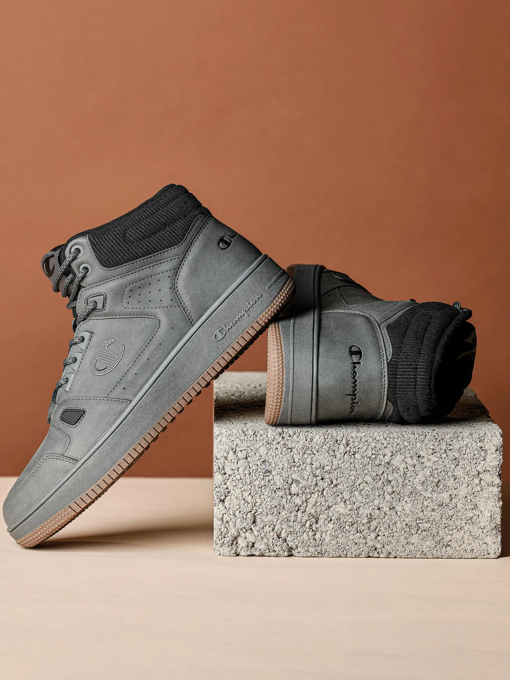 Mens Rebound Mid Cord Trainers